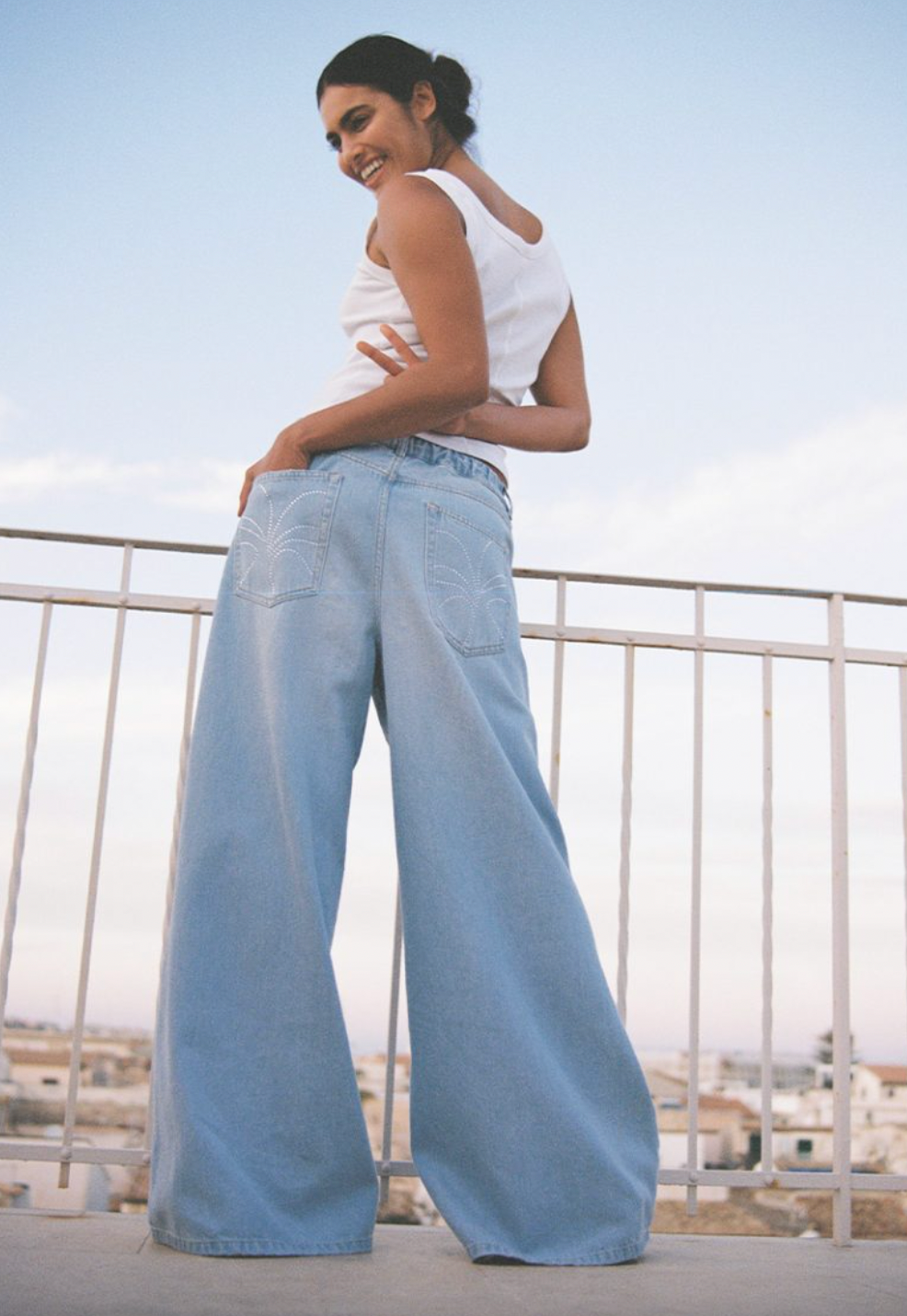 SEA ME HAPPY SUPER WOODY JEANS STRASS