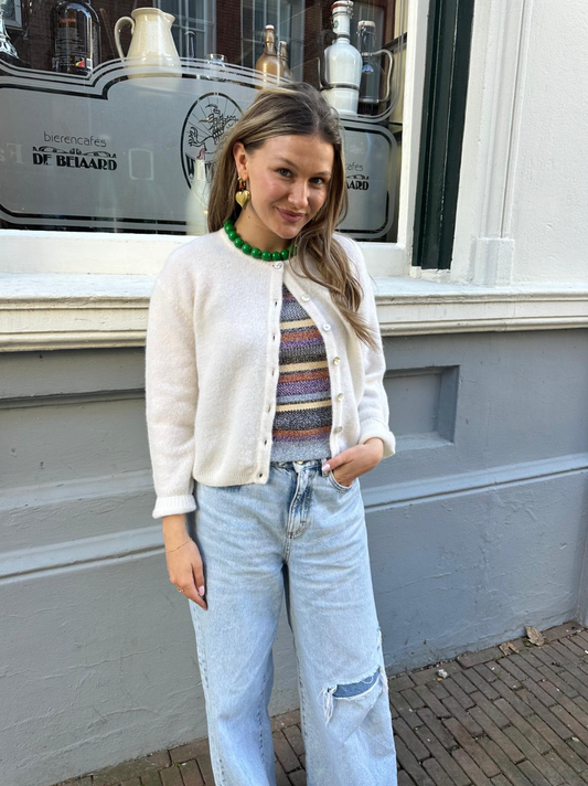 AMERICAN VINTAGE CARDIGAN- VITOW WHITE