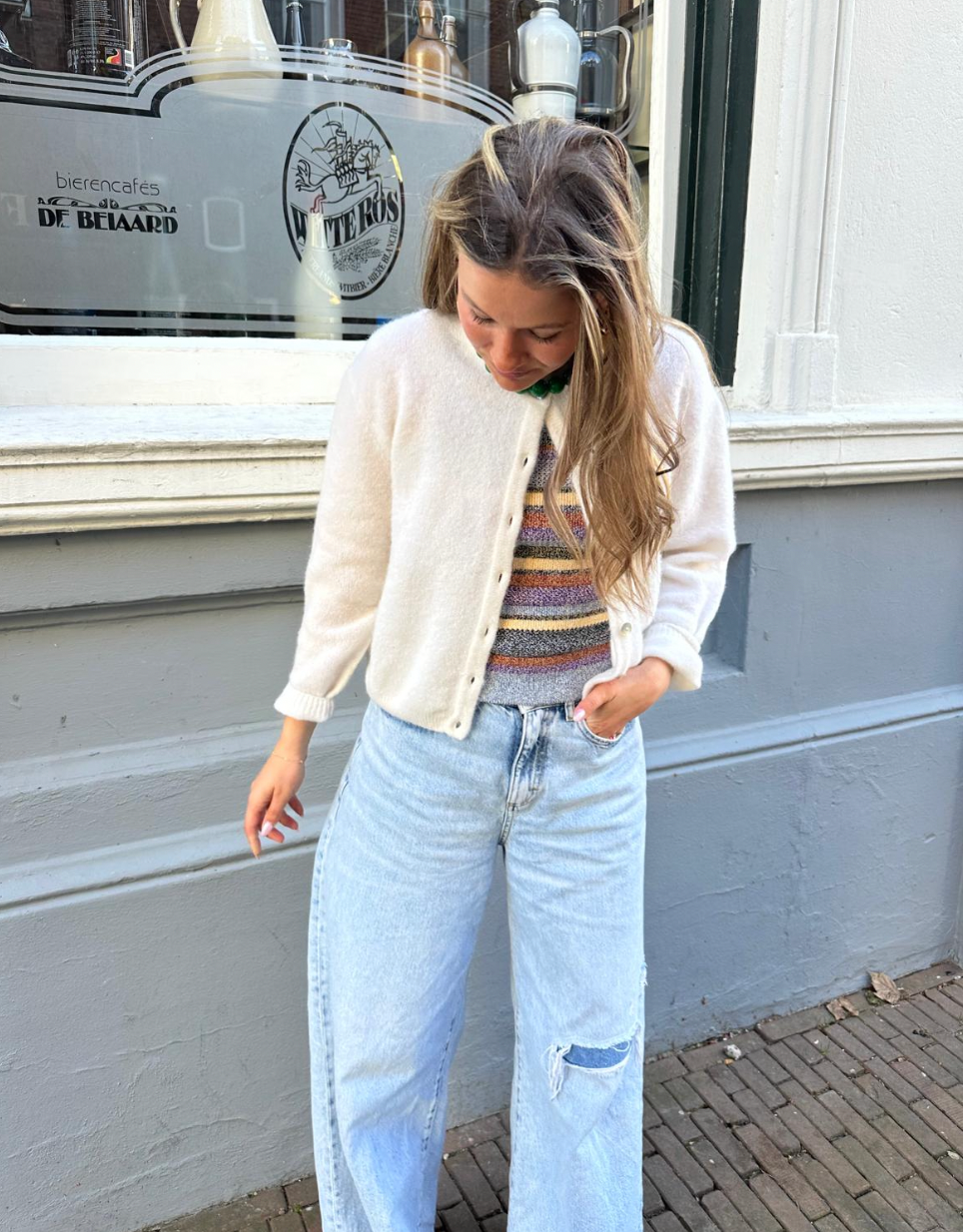 AMERICAN VINTAGE CARDIGAN- VITOW WHITE