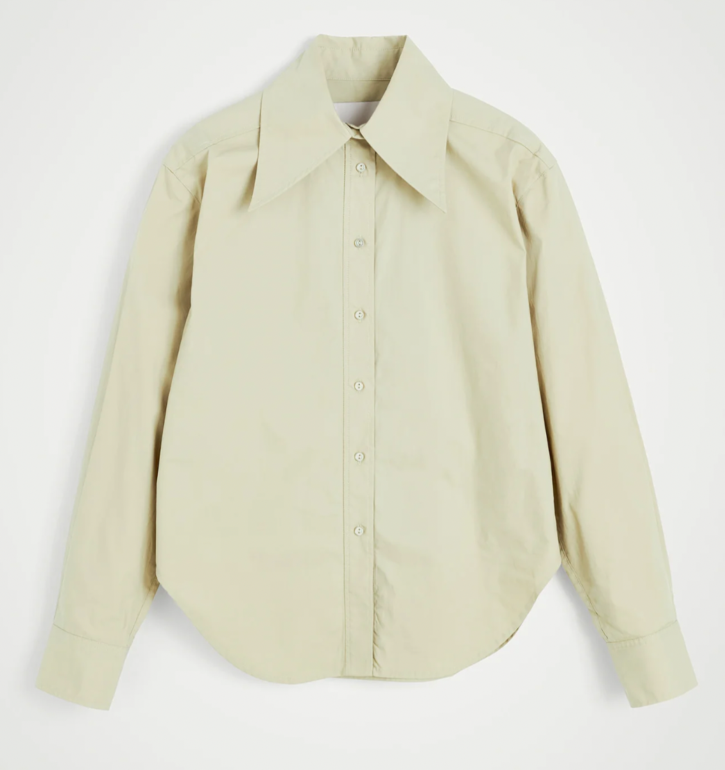 HERSKIND DARA SHIRT ASPARAGUS