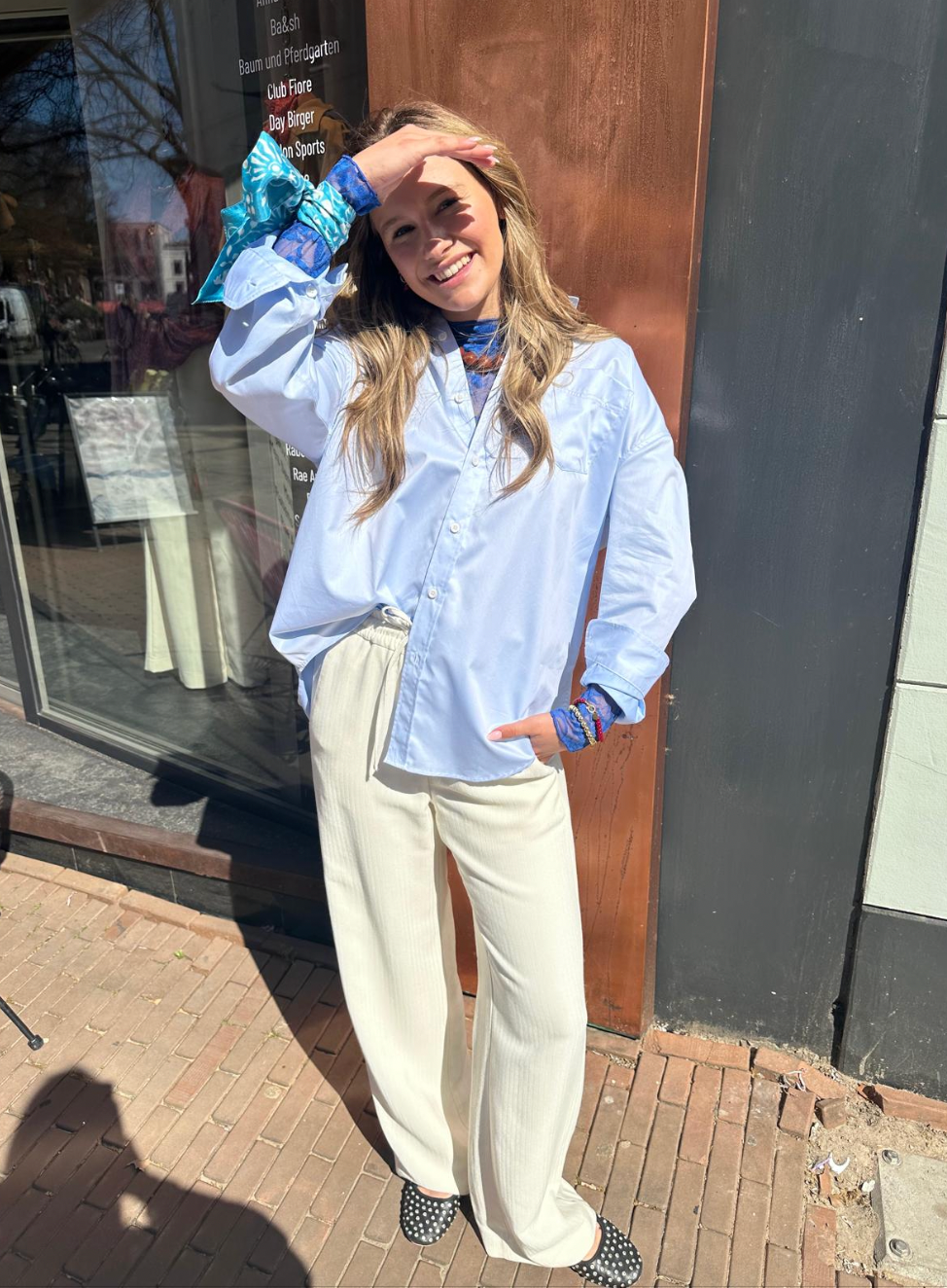 MARGAUX LÖNNBERG SAILOR OFF WHITE PANTS