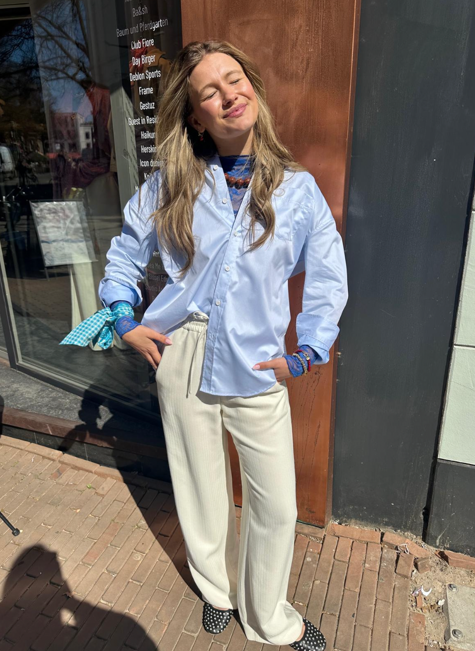 MARGAUX LÖNNBERG SAILOR OFF WHITE PANTS