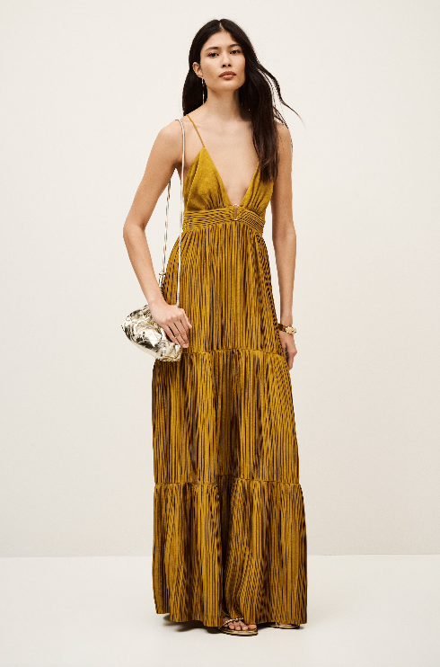 BA&SH DRESS WASTA BRUIN