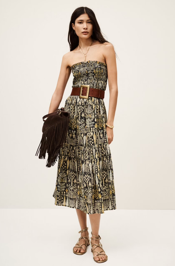 BA&SH DRESS PIALA GROEN