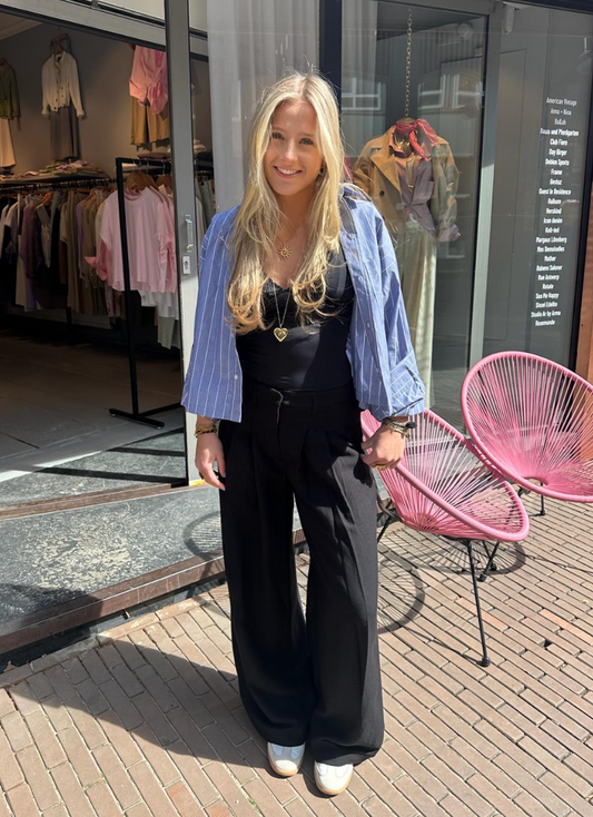 GESTUZ CAMIGZ TOP BLACK