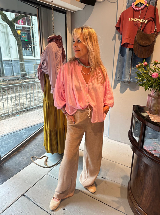 SEA ME HAPPY RILEY PANTS MESH RESORT - SAND