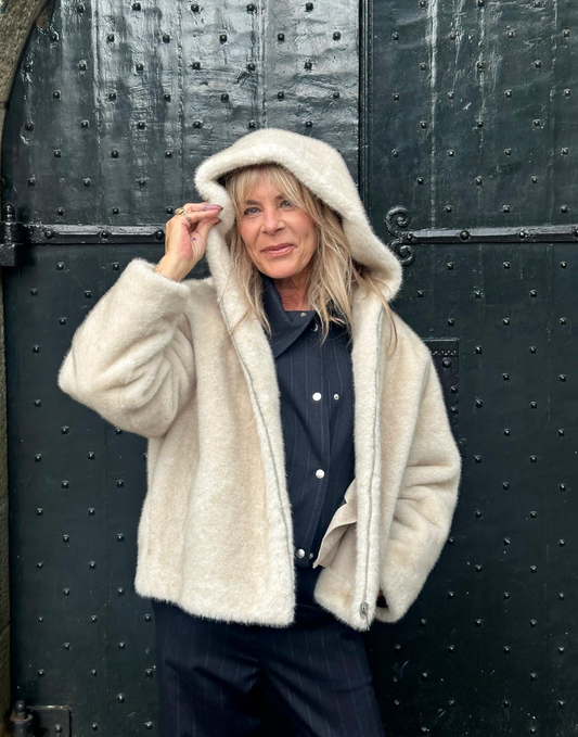 STUDIO AR RUBY FAUX MINK - BEIGE