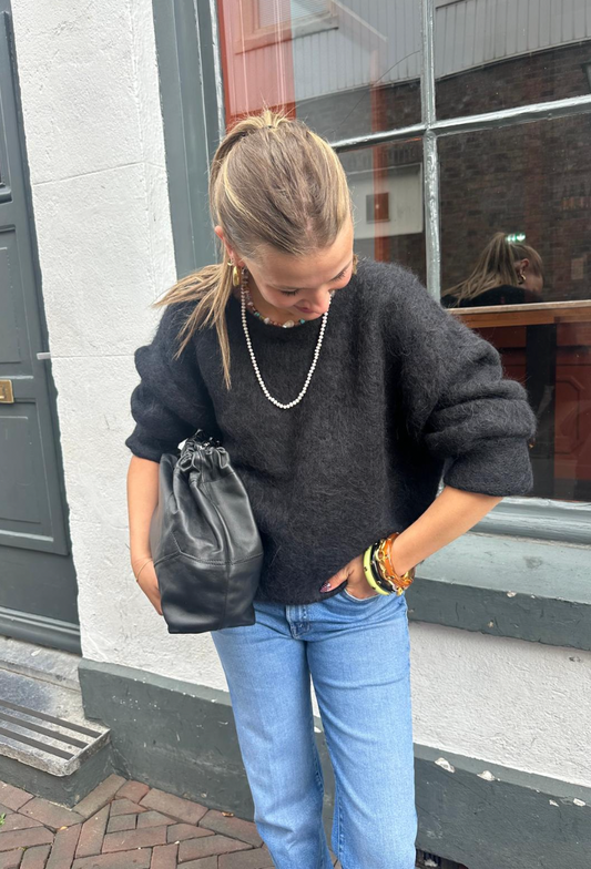 AMERICAN VINTAGE NIBY SWEATER - BLACK