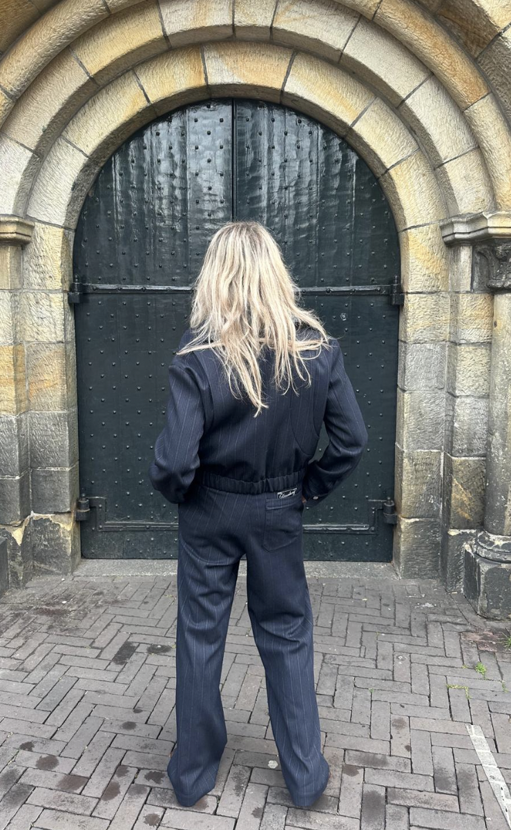 MARGAUX LÖNNBERG GERRY NAVY STRIPES PANTS