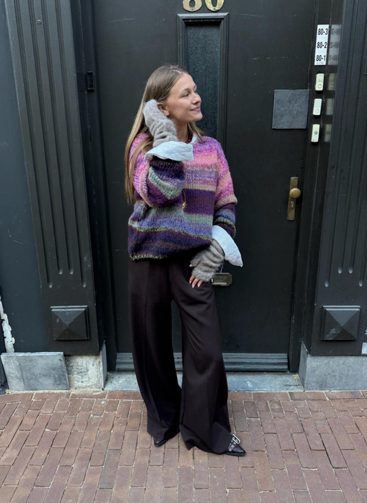 KNITTED MICHELLE HANDSCHOENEN - MOCCA