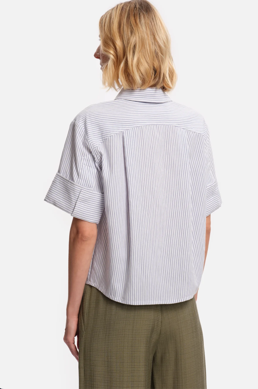 MARGAUX LÖNNBERG CARL CHEMISE BLUE STRIPES