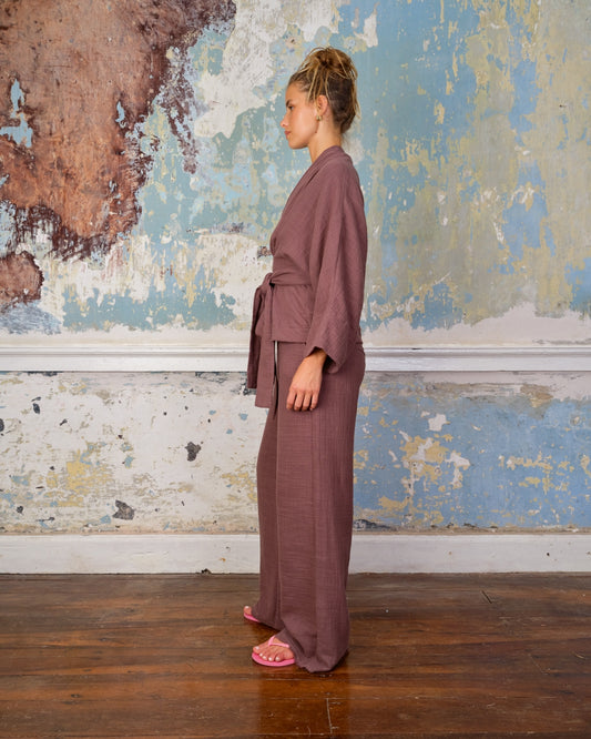 SEA ME HAPPY ALAYA TOP - DARK CHOCOLATE BROWN