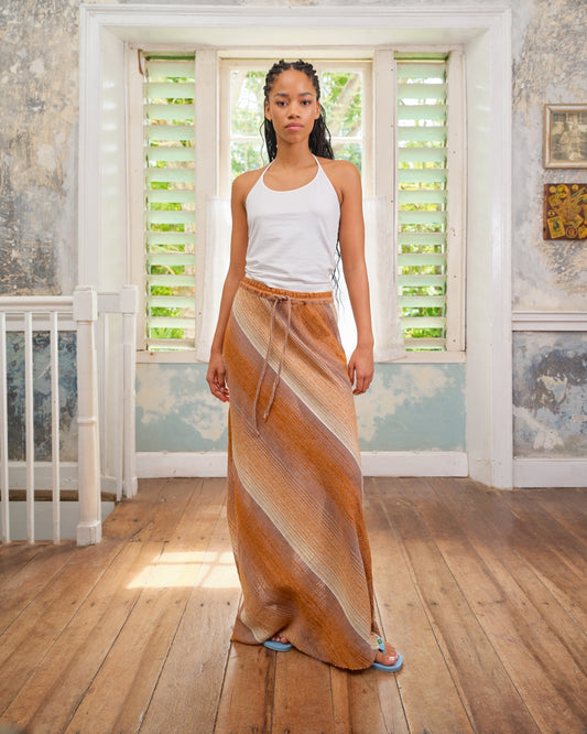 SEA ME HAPPY PRAIA SKIRT - EARTH