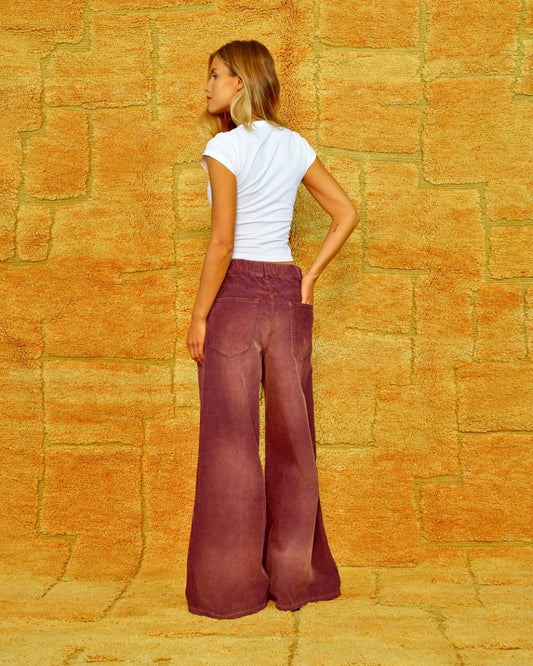SUPER WOODY WASHED CORDUROY CABERNET