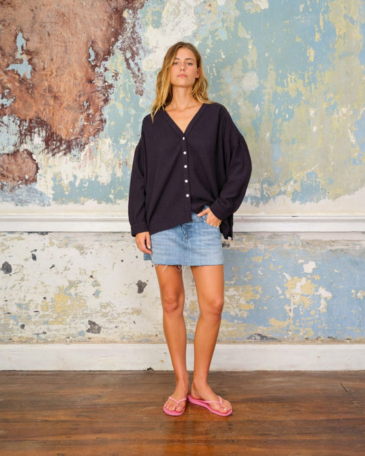 SEA ME HAPPY VANUATU TOP BLACK