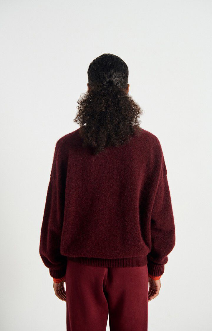 AMERICAN VINTAGE VITOW JUMPER DARK RED MELANGE