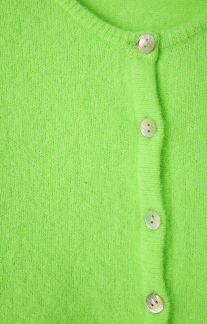 AMERICAN VINTAGE VITOW CARDIGAN -NEON GROEN