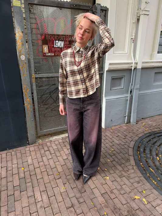 ACADEMIA MIA BLOUSE - MULTICOLOUR CHECKED