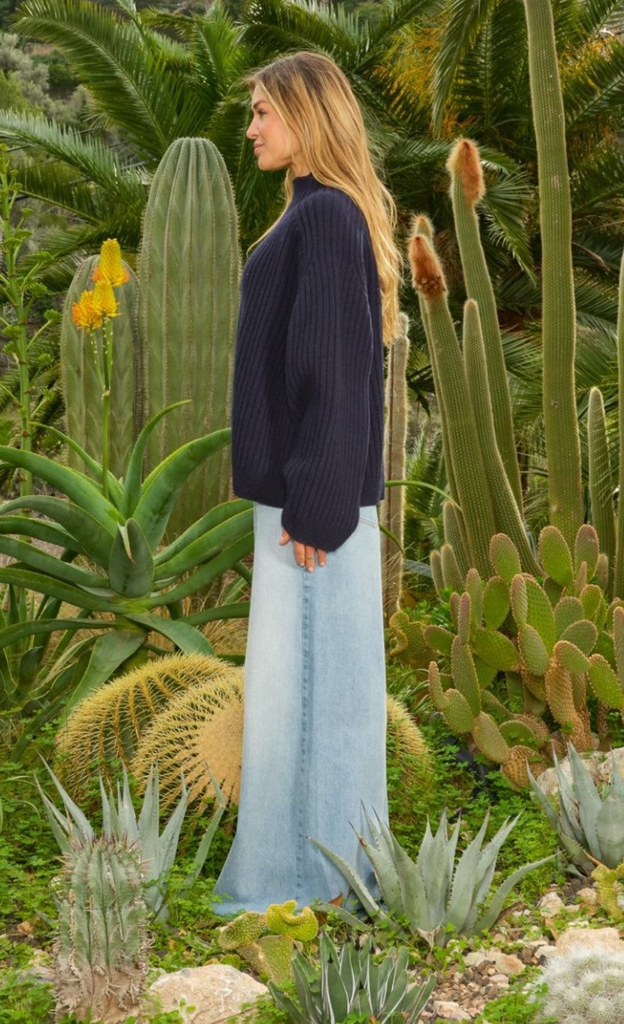 SEA ME HAPPY BAKER JUMPER - MIDNIGHT BLEU