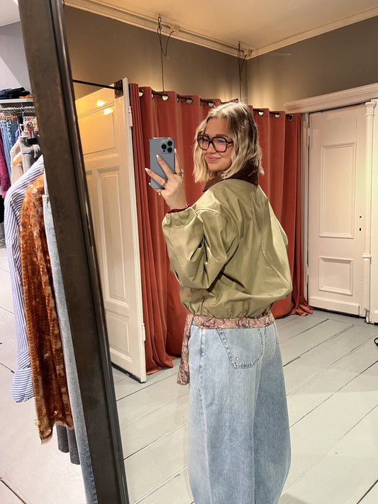 STUDIO AR BY ARMA - CAMILA COTTON TWILL -JACKET - OLIVE