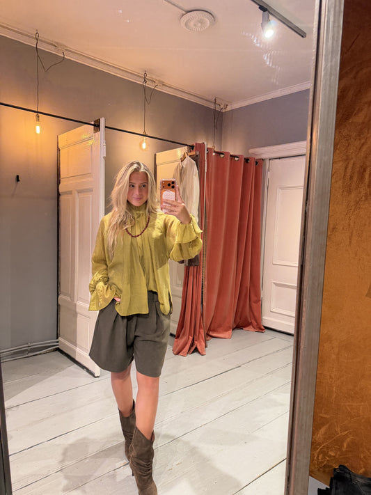 DAY BIRGER ET MIKKELSEN WAYO LINEN TENTO SHIRT - OLIVE