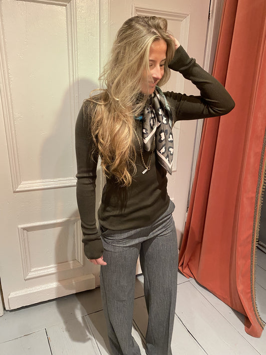 DAY ET BIRGER MIKKELSEN MARIANA TOP - KAKI GROEN