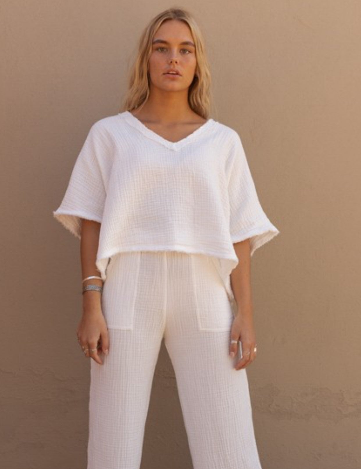 SEA ME HAPPY FIJI TOP - WHITE