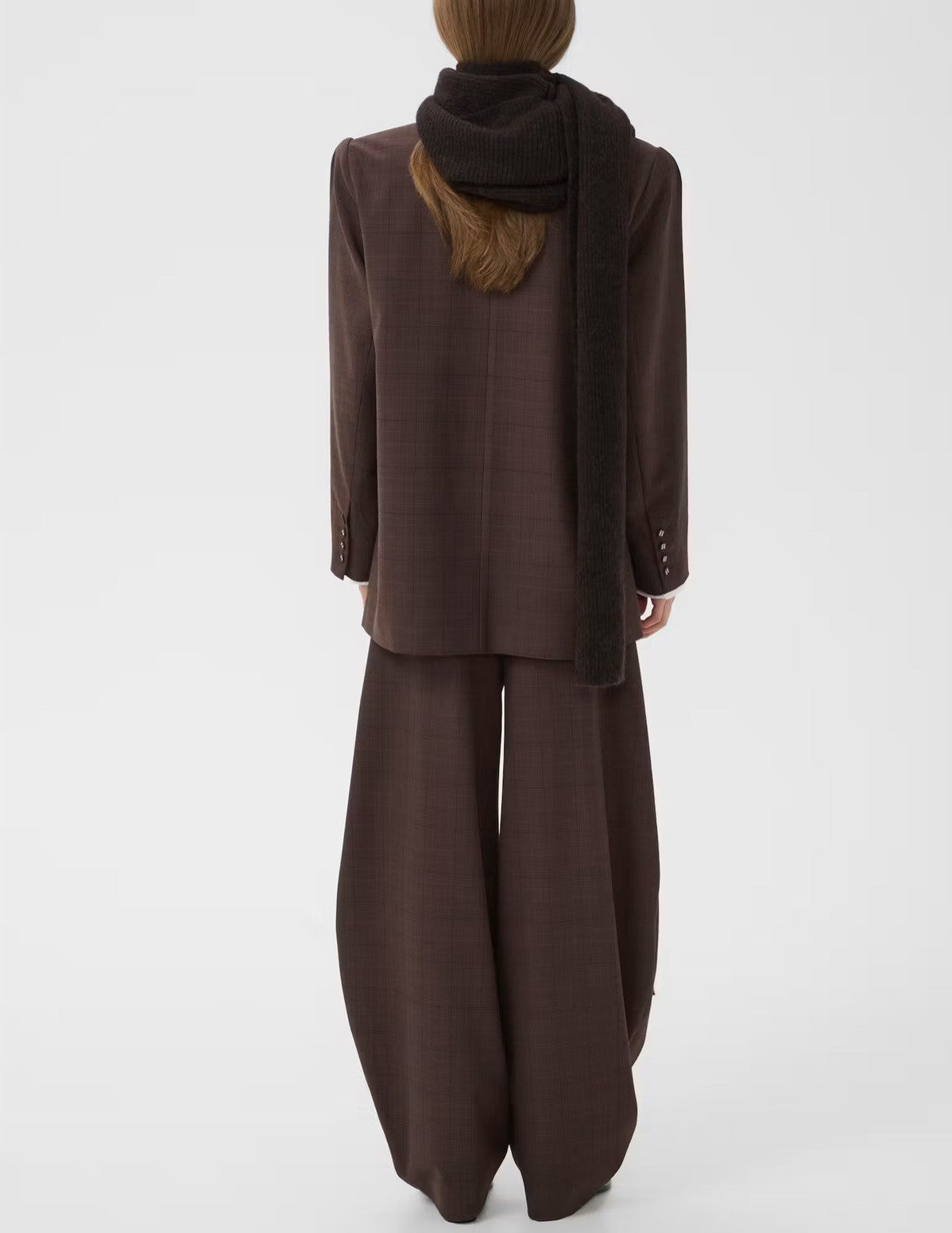 GESTUZ GZLAVANA HW PANTALON - PANTALON - BROWN CHECK