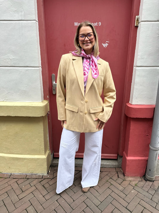 GESTUZ GZSTACY BLAZER - PALE HALE MELANGE