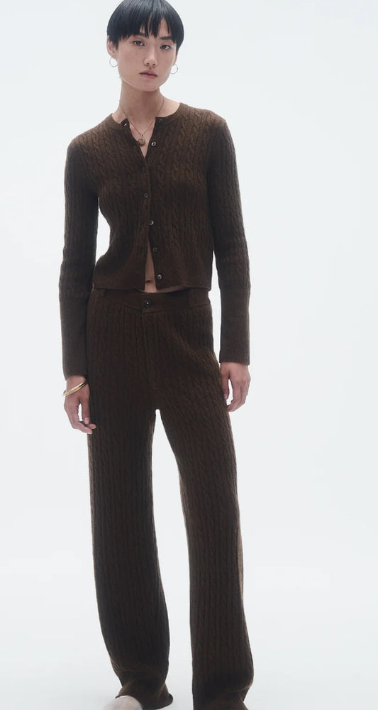 GUEST IN RESIDENCE CABLE BROEK - CHESTNUT