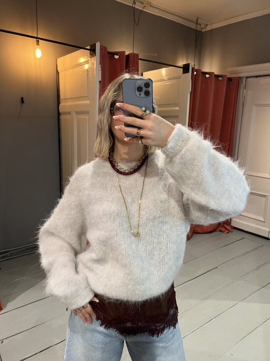 AMERICAN VINTAGE NIBY SWEATER - POLAR MELANGE