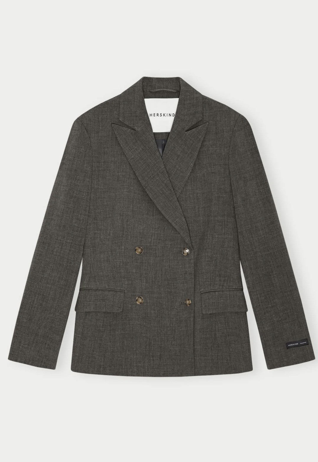 HERSKIND LAILA FITTED BLAZER - DARK GREY