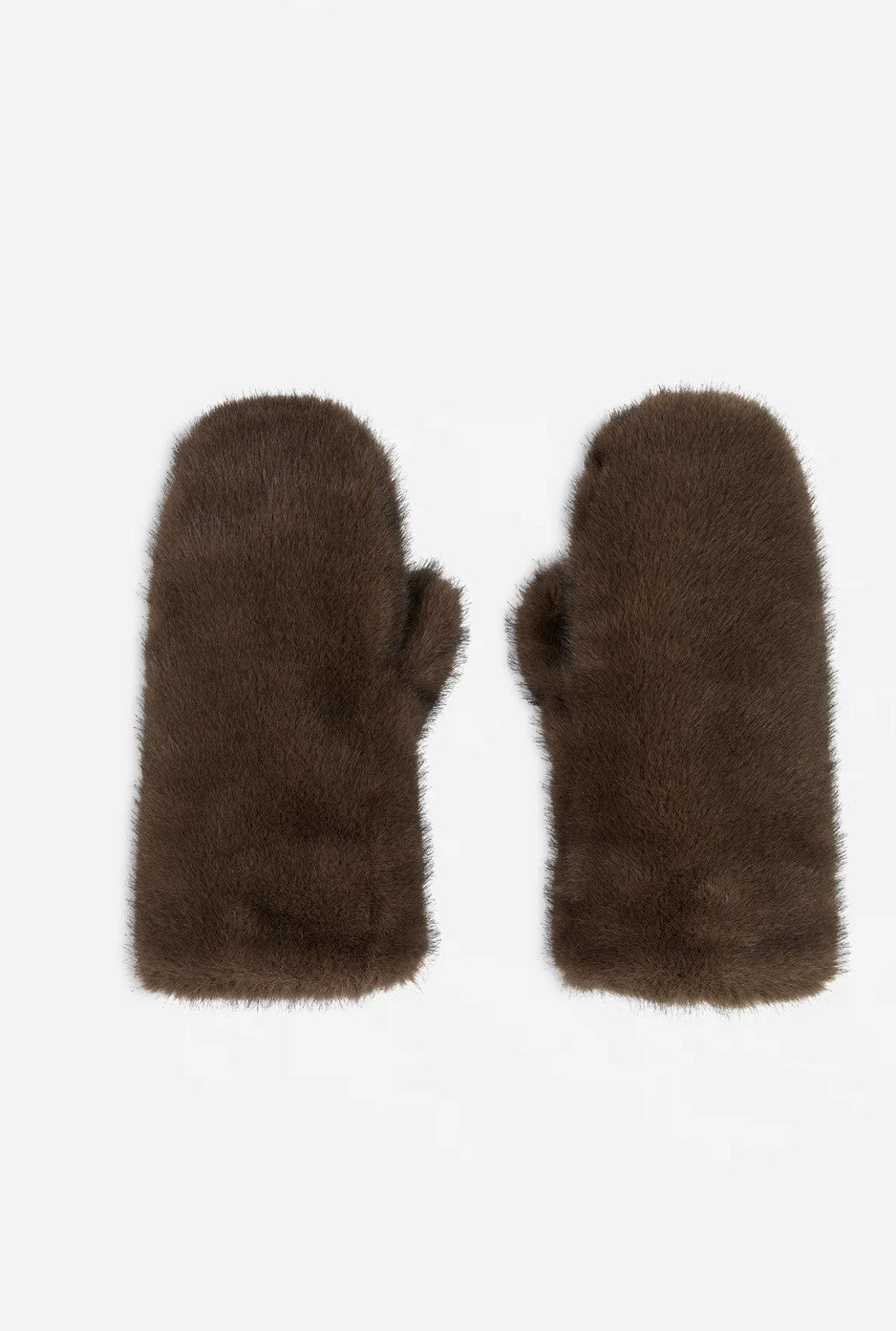 STUDIO AR FAKE FUR HANDSCHOENEN - CHOCO