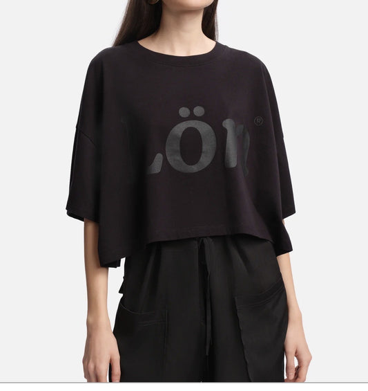 MARGAUX LONNBERG JOY T-SHIRT BLACK