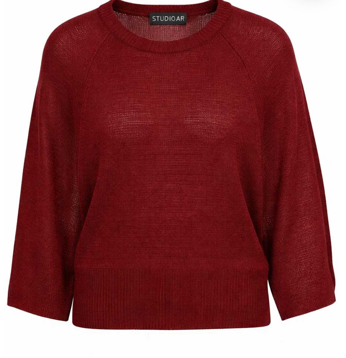 STUDIO AR BY ARMA - MARISLON LINNEN KNIT - PULLOVER - MAHONY