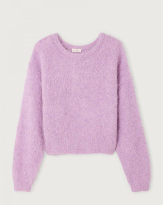 AMERICAN VINTAGE - NIBY - PULLOVER - ORCHIDEE GEVLEKT mooi
