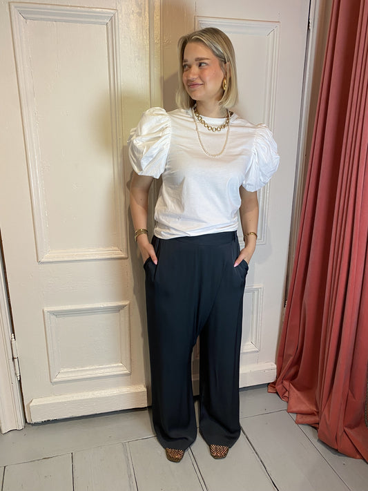 ROTATE PUFF SLEEVE T-SHIRT - WIT