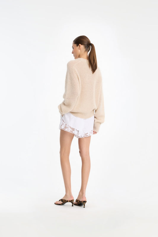 ROTATE DRAWSTRING SHORTS BRIGHT WHITE