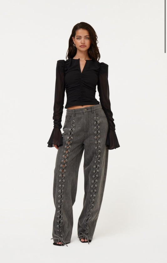 ROTATE CHIFFON BLOUSE