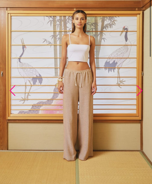 SEA ME HAPPY RILEY PANTS MESH RESORT - SAND