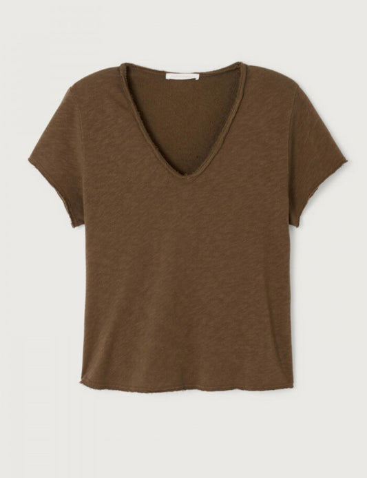 AMERICAN VINTAGE SONOMA T-SHIRT - VINTAGE KASTANJE