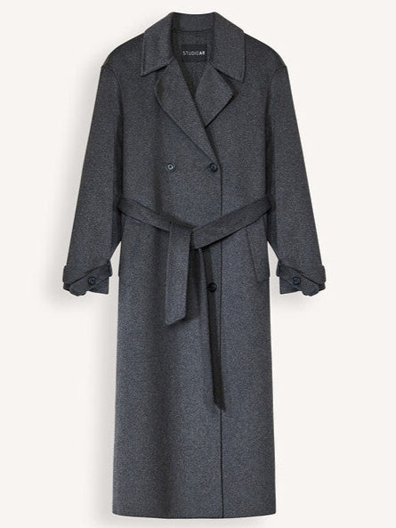 STUDIO AR MAE WOOL BLEND JAS - DARK GREY