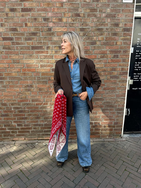 BASH BLOOM DENIM JUMPSUIT