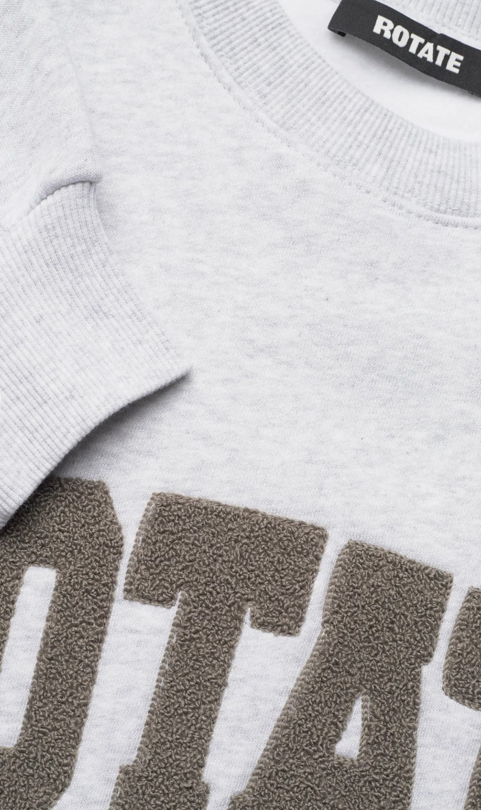 ROTATE HEAVY SWEAT CREWNECK - LICHT GRIJS MELANGE
