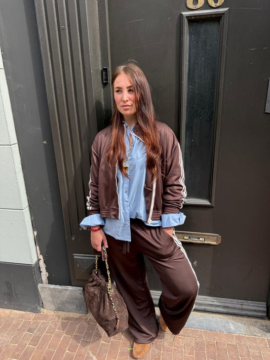 BA&SH JOSHUA PANTS- CHOCOLADE