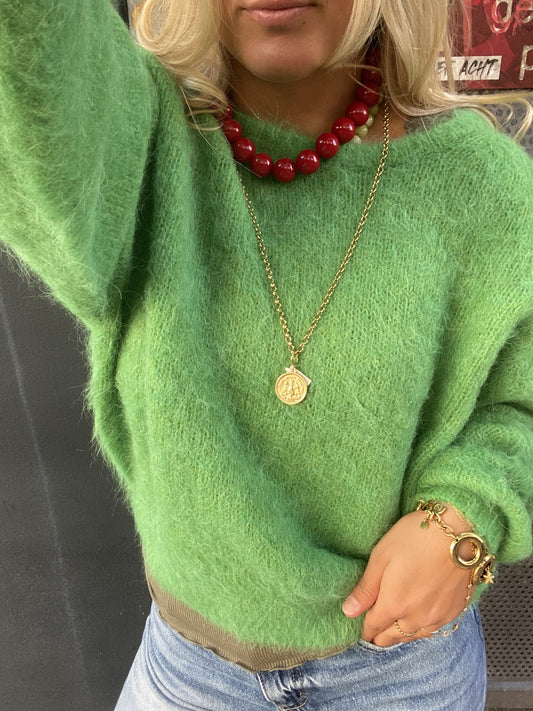 AMERICAN VINTAGE NIBY SWEATER MOTTLED CORIANDER