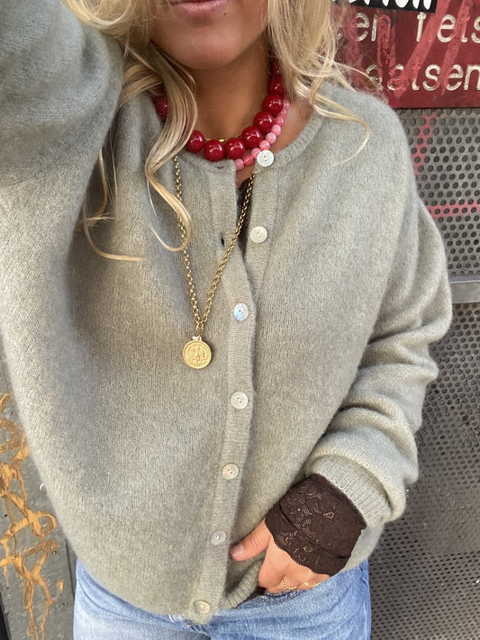 AMERICAN VINTAGE VITOW CARDIGAN KAKI