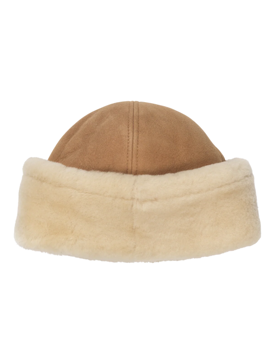 ROSEMUNDE SYDNEY SHEARLING HAT ALMOND