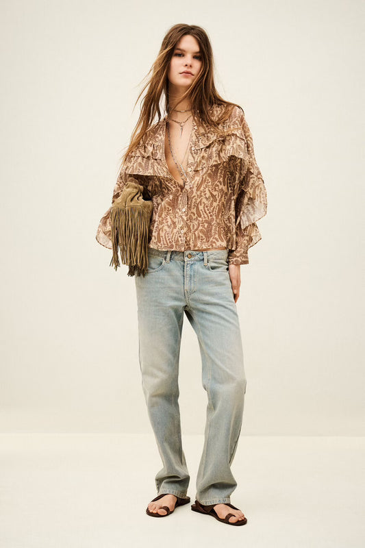 BA&SH BLOUSE TUNELLA - ECRU