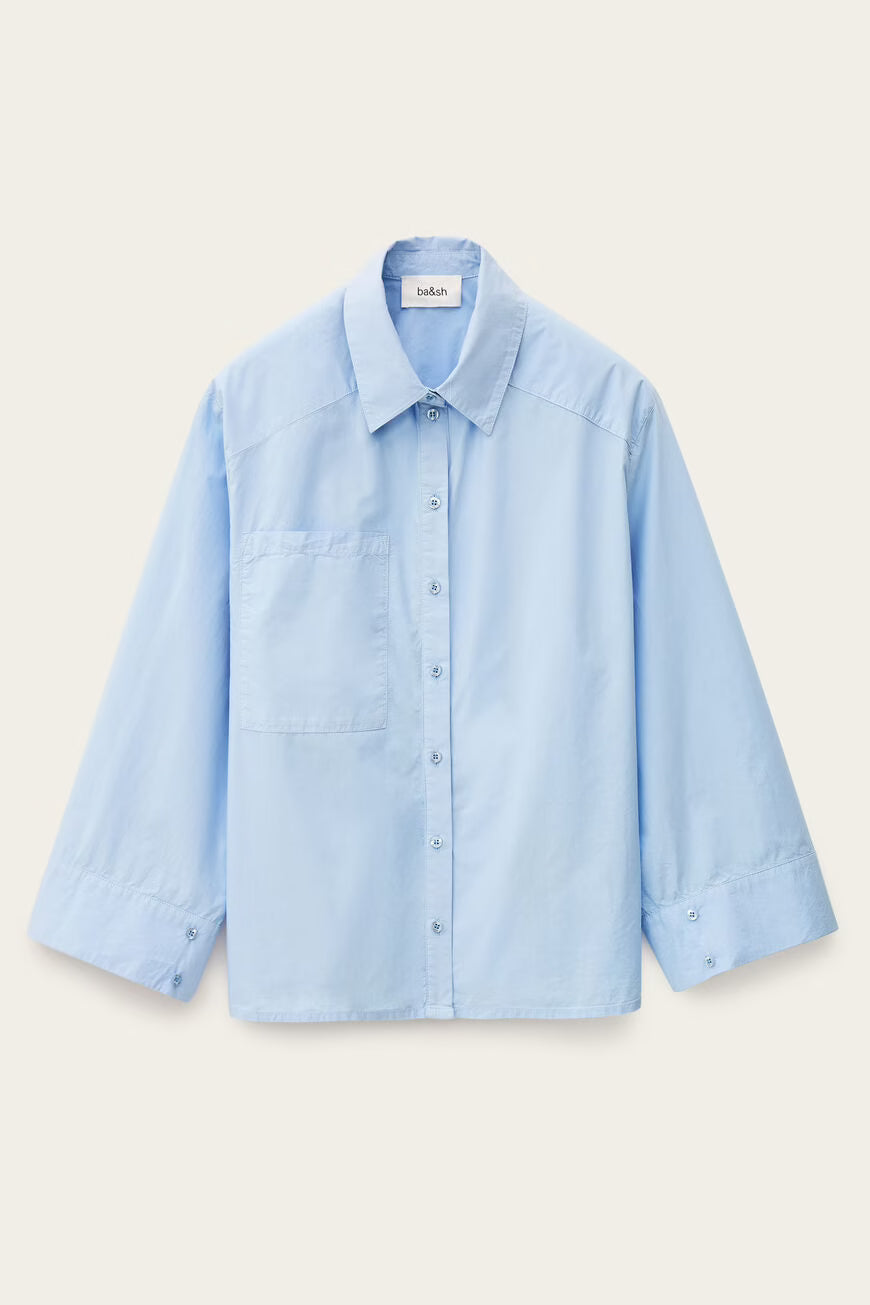 BA&SH ADAM BLOUSE - BLUE